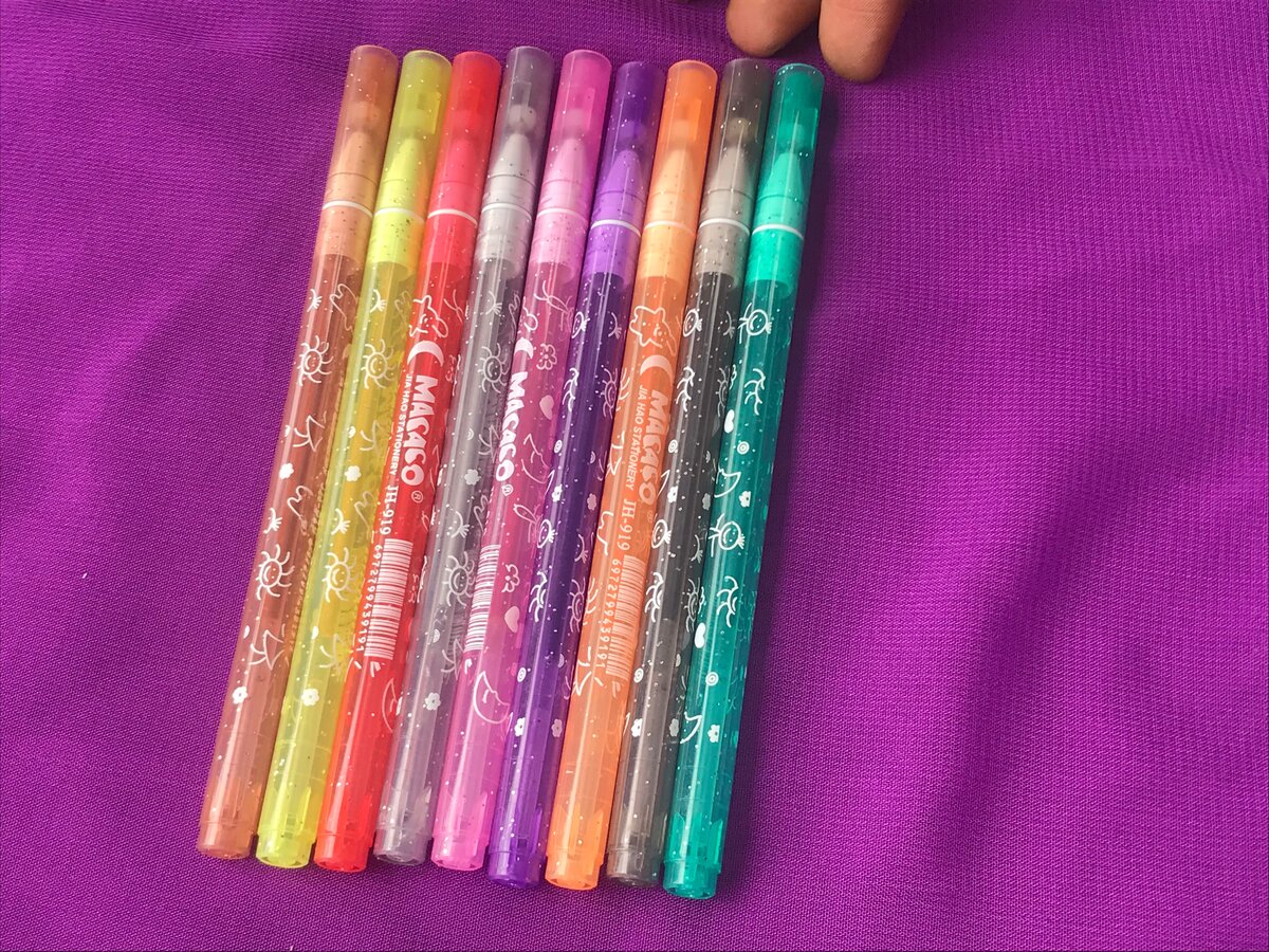 Stylos brillants x 3