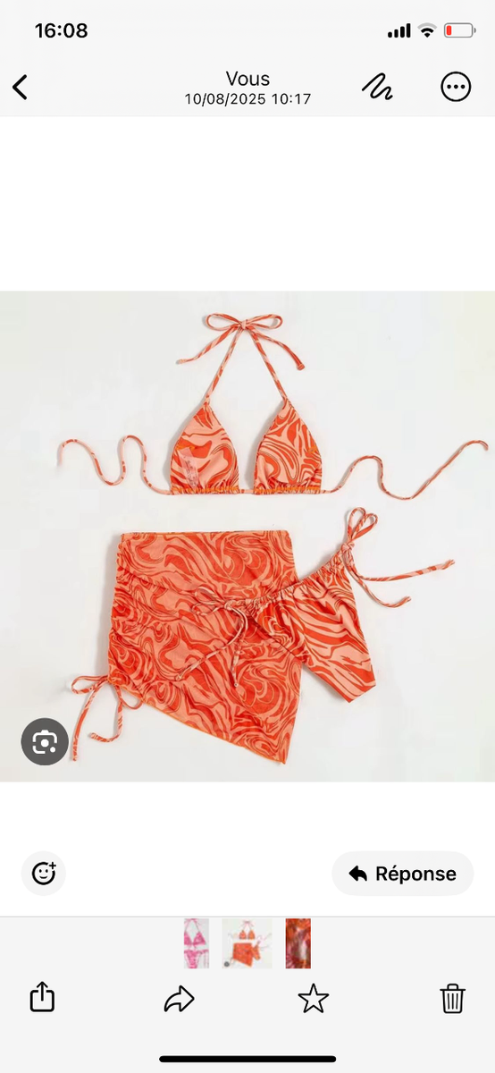Bikini Femme Triangulaire Élégant