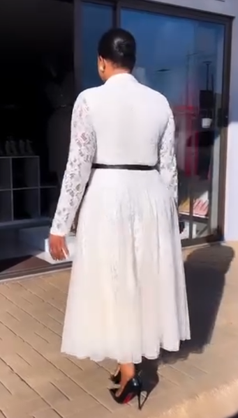 Women's white dress