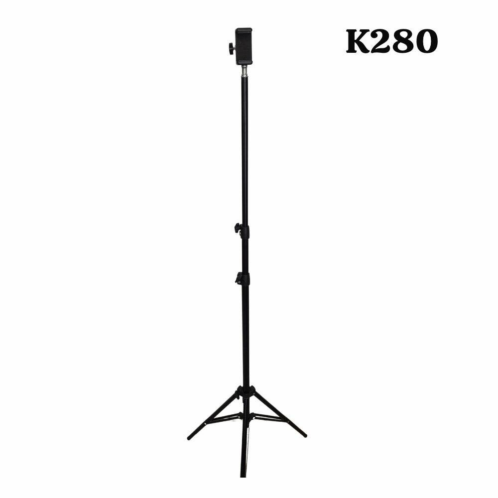 Tripod stand with a phone holder