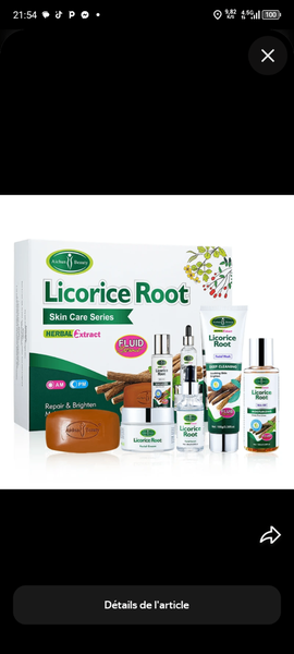 Série Soin de Peau Réglisse