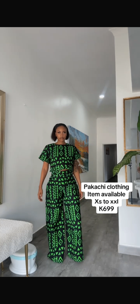 Chitenge 2 piece pants set