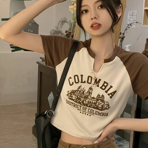 Crop tops and jeans shorts