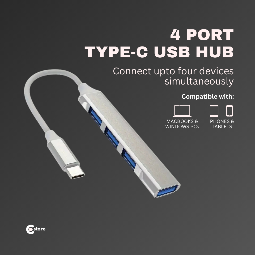 4 in 1 Type C USB Hub