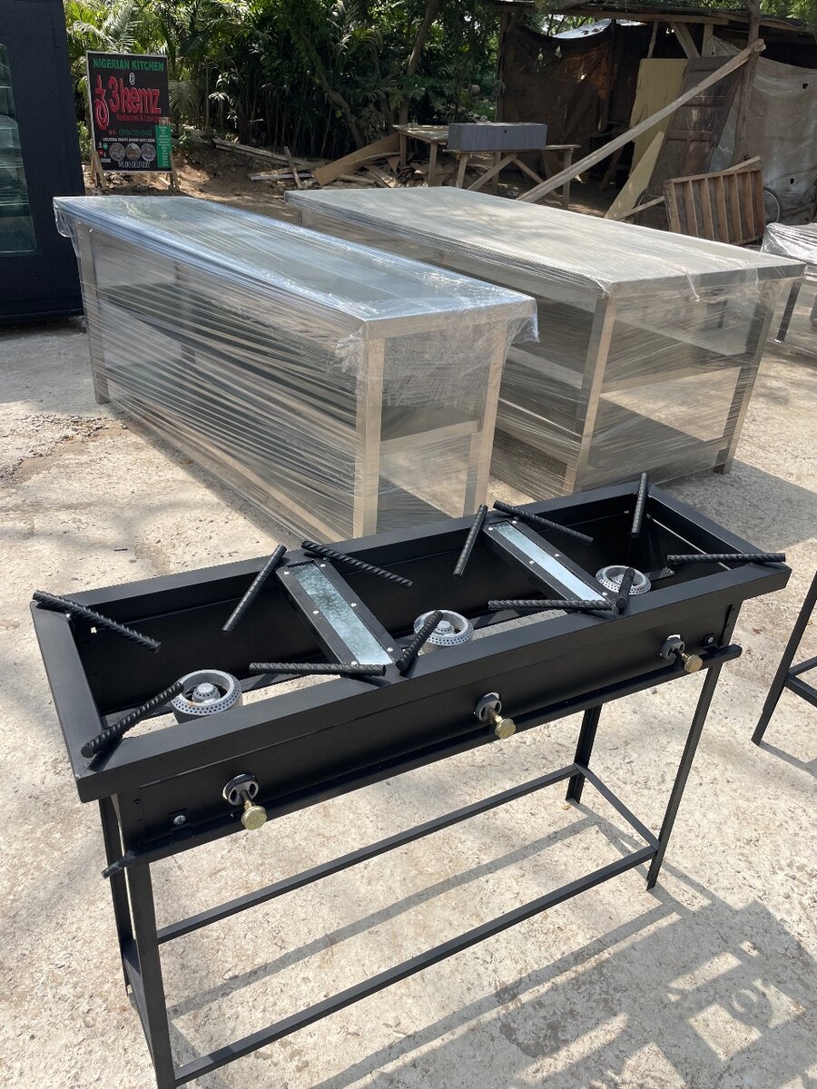 Gas stove 3 in 1 standing