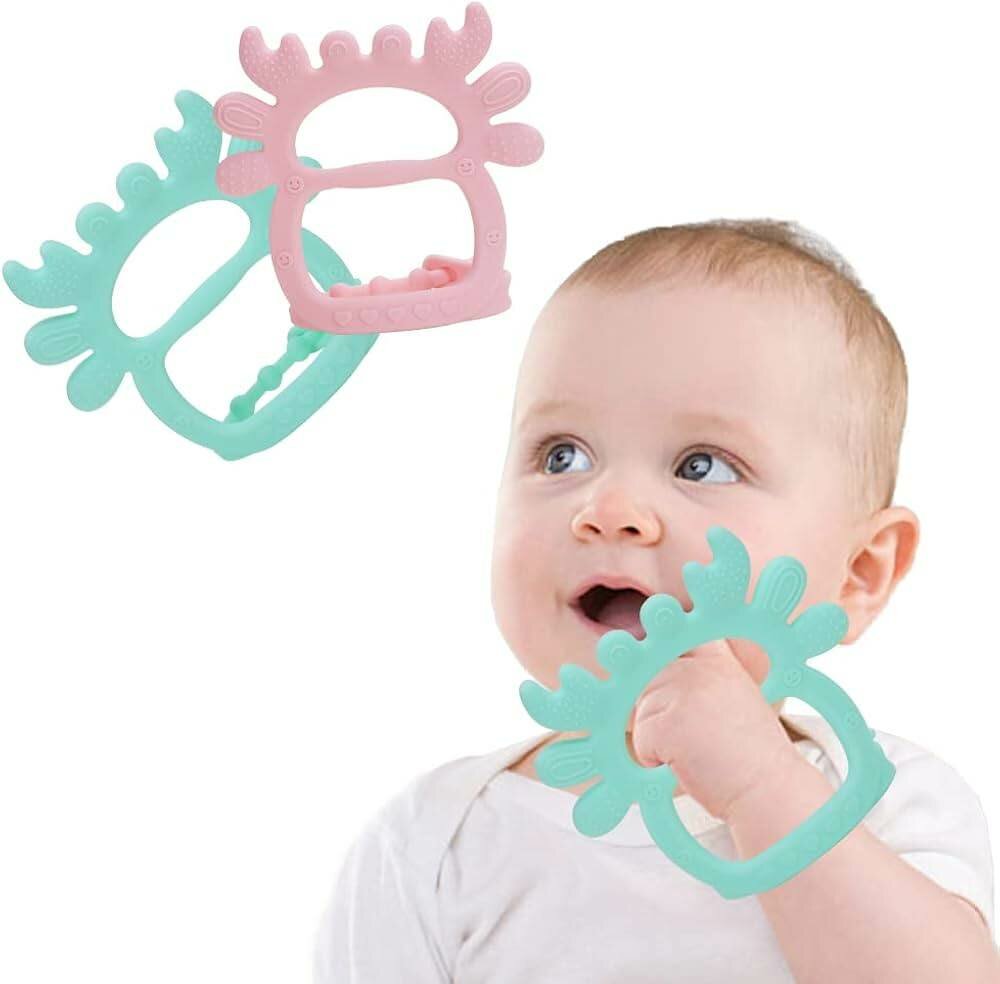 Adjustable Wristband Silicone Baby Teether  Safe and Comfor