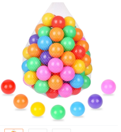 Pack Of 50 Large Pool, Water, Tent Balls Soft And Colourful For Kids