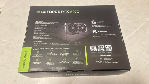 MSI GeForce RTX 5070 Shadow 2X