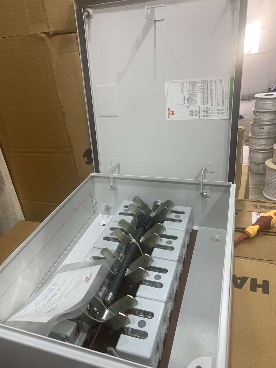 Cables ,fans and main switches.