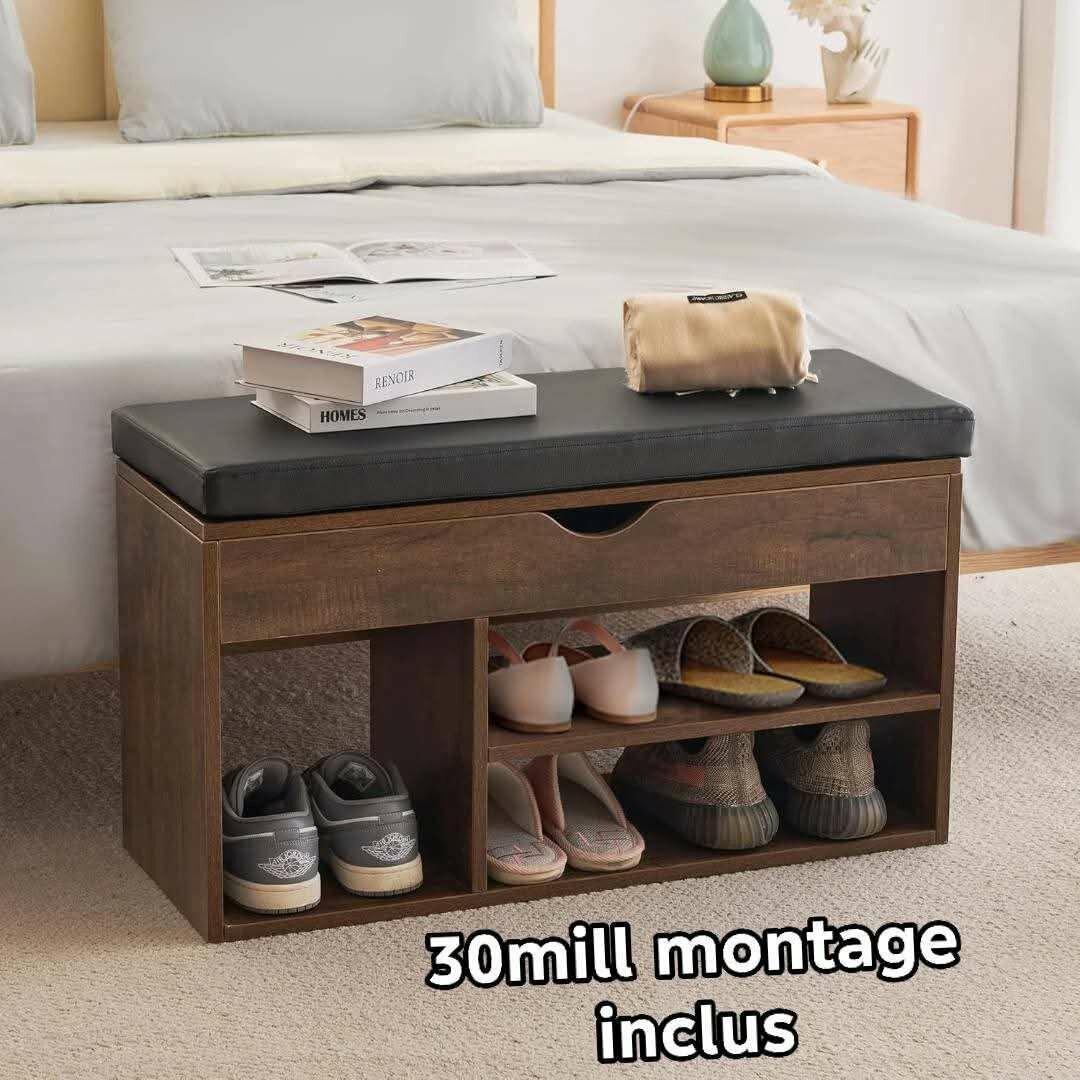 Banc de rangement multifonction