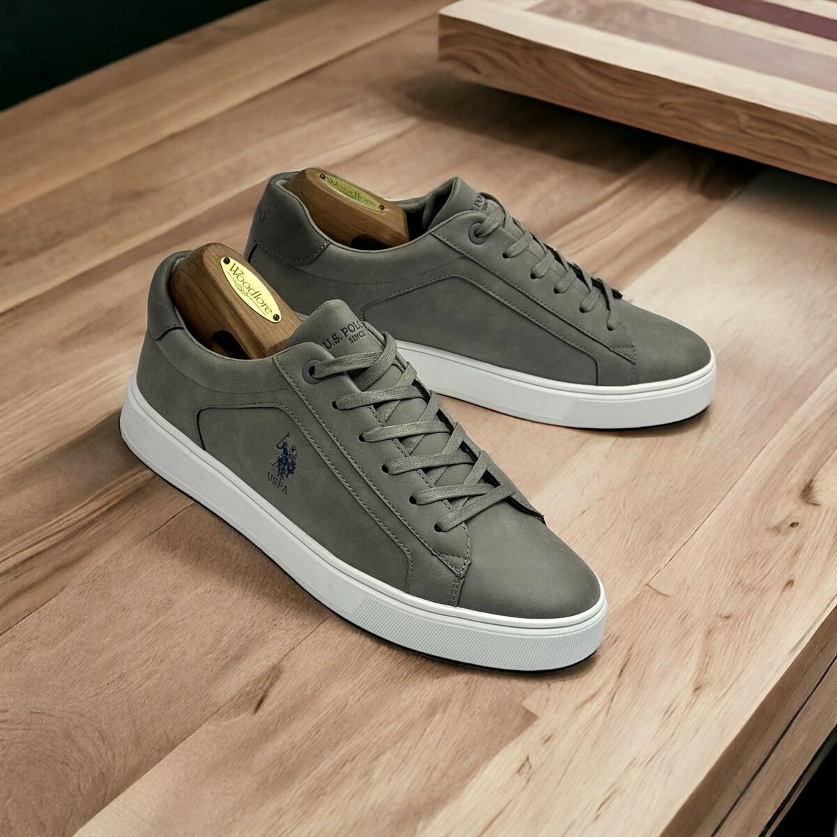 U.S POLO GREY AND WHITE