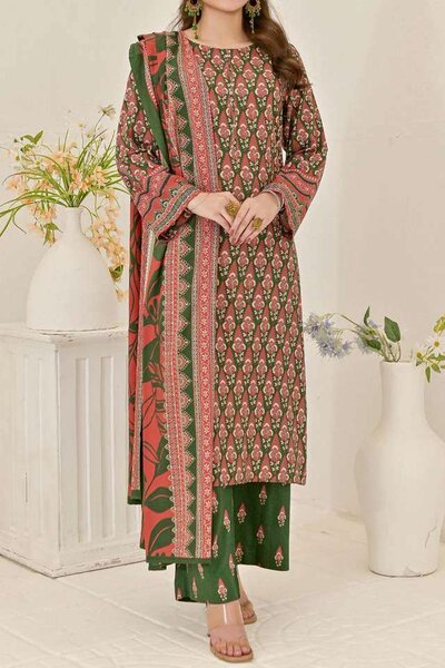 Linen printed suit
