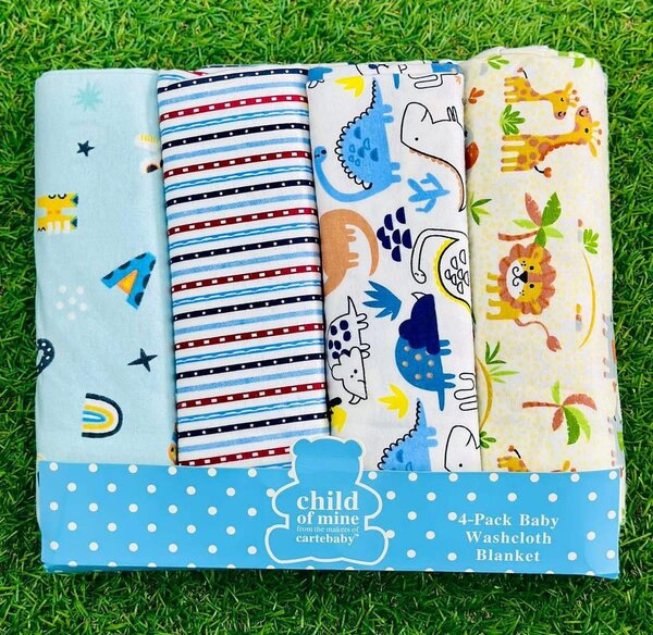 Lot de 4 couvertures bébé