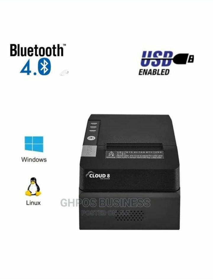 Cloud8 POS Receipt Printer Bluetooth+USB