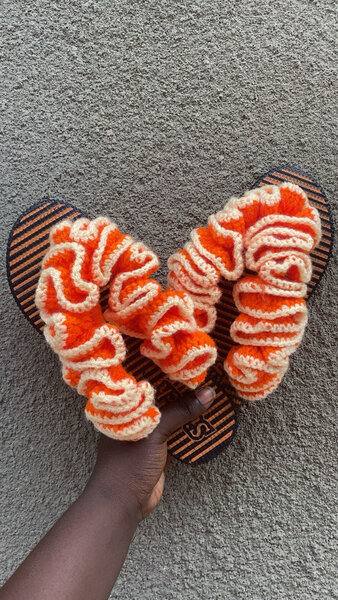 Sandales en crochet colorées