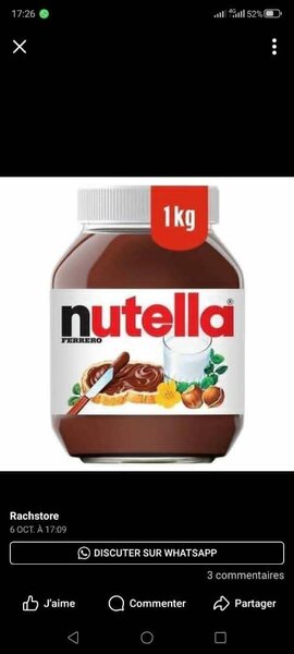 Nutella Pâte à Tartiner 1kg
