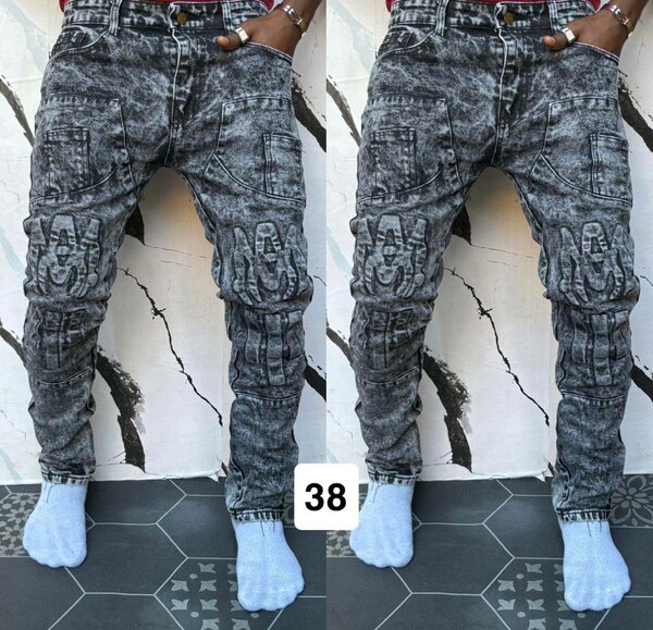 Jean tendance homme délavé