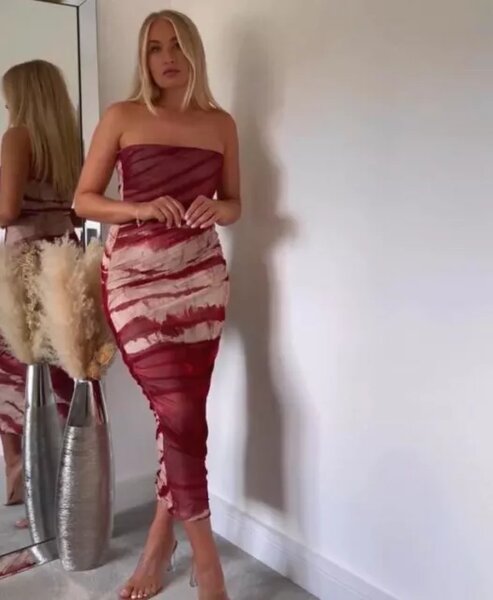 Zara tye dye midi dress