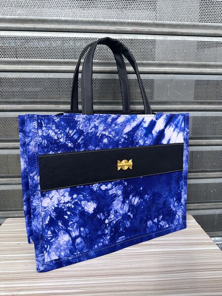 Sac cabas en toile design africain