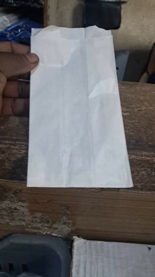 Sachet en papier blanc durable