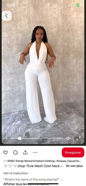 Combinaison blanche élégante