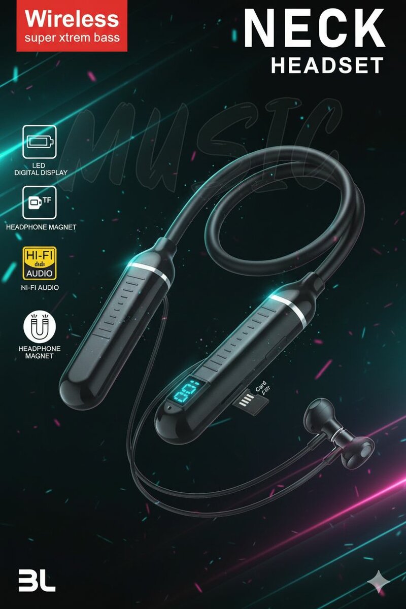 Écouteurs Bluetooth Tour de Cou