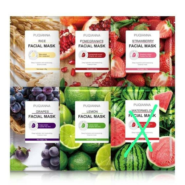 Masques Visage Hydratants Multi-Parfums