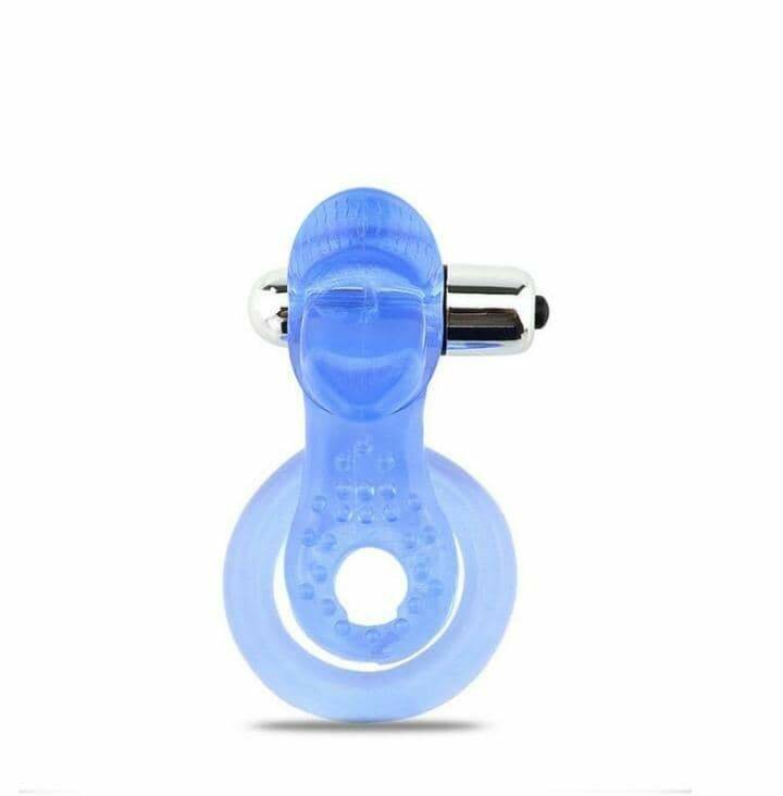 Anneau Vibrant pénien Bleu