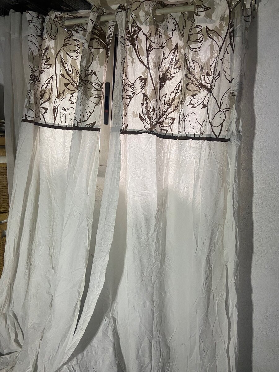 Rideaux à fleurs élégants