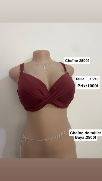 Elegant Burgundy Bra