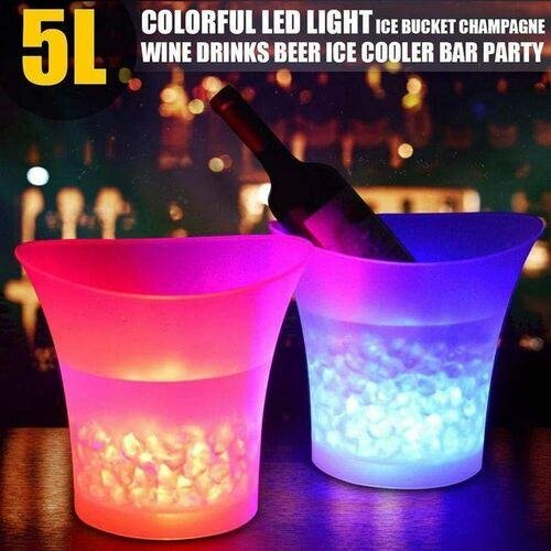 Seau à glace LED 5L multicolore