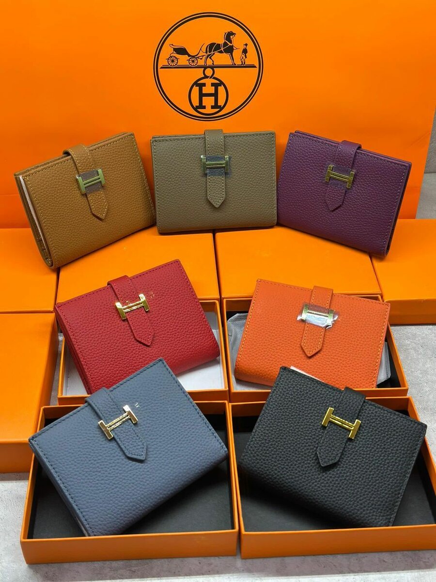 Кошельки хермес натуральная кожа