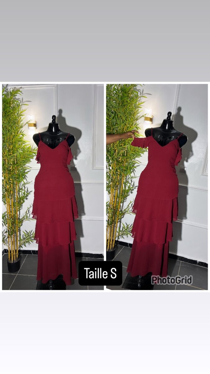 Robe Évasée Rouge Élégante