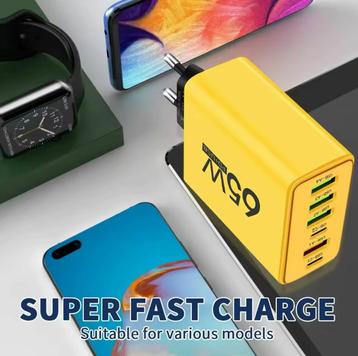 Chargeur 6 ports Type-C Androi