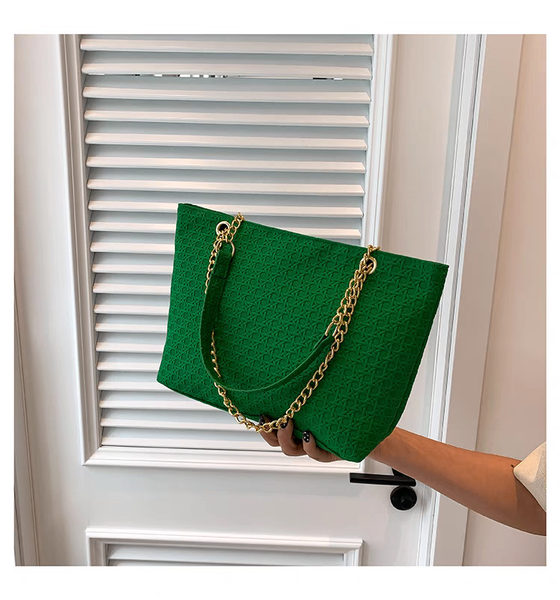 Sac à main à texture légère vert