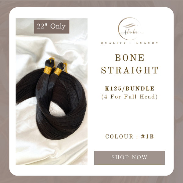 22 inch Bone Straight - Colour #1B