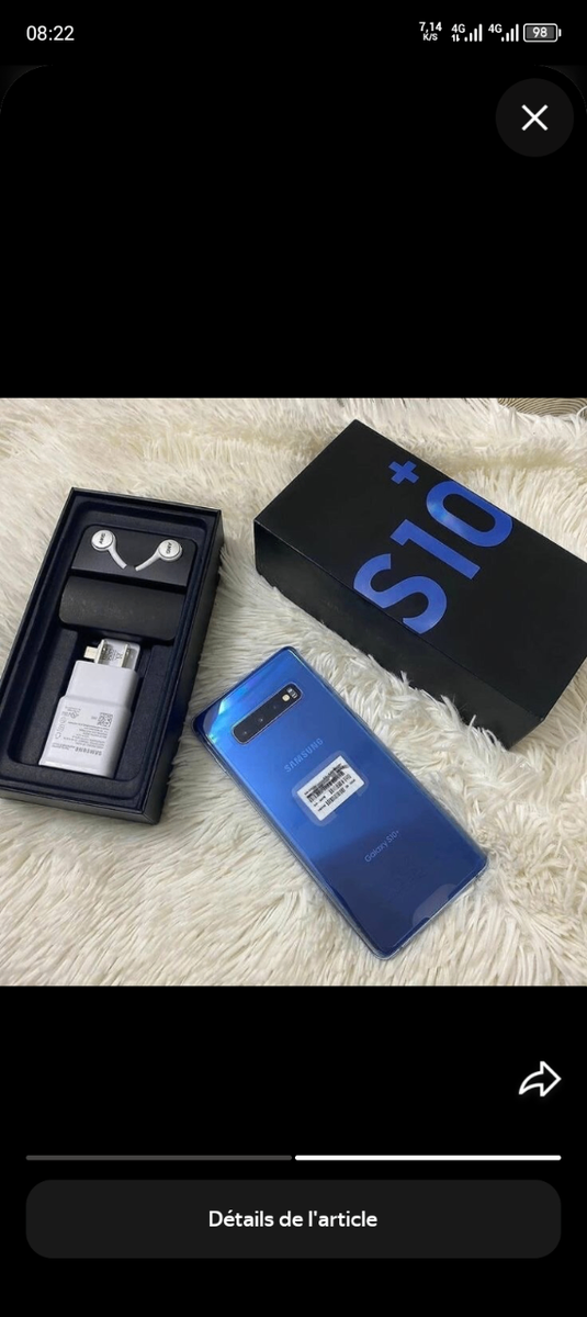 Samsung Galaxy S10+ Bleu
