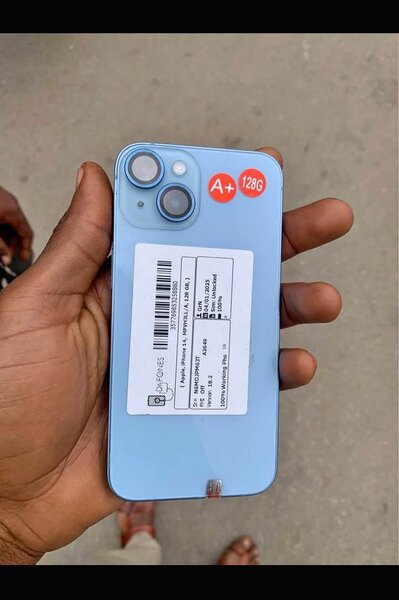 iPhone 128 Go Bleu
