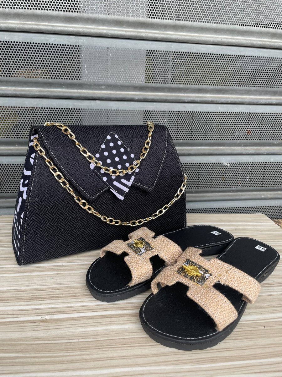 sacs à main en pagne + sandale