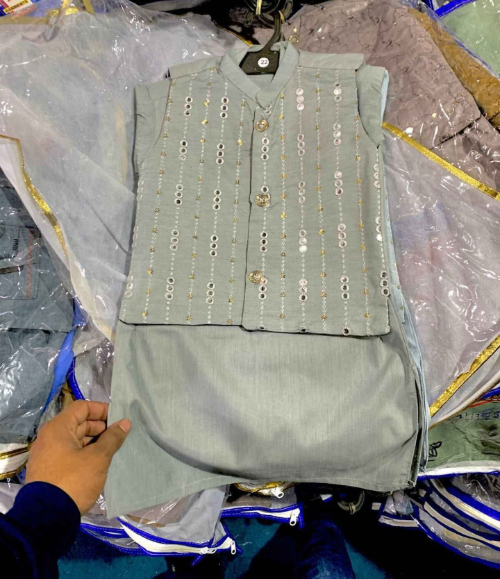 Kids coat Shalwar kameez