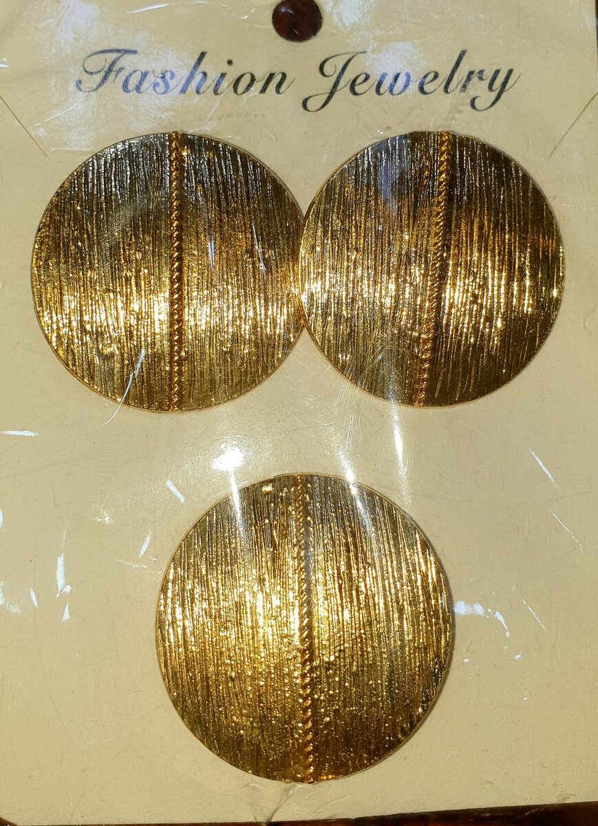 Boucles d'Oreilles Vintage Dorées