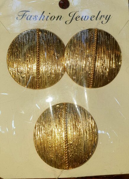 Boucles d'Oreilles Vintage Dorées