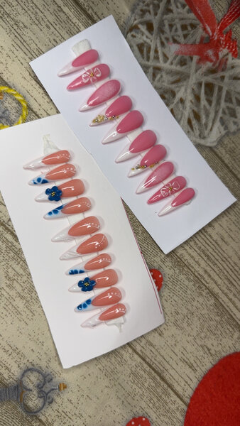 Ongles Press-On Colorés Élégants