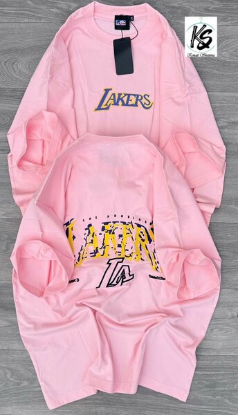 T-shirt rose Lakers