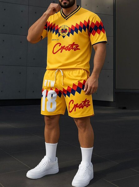 Tenue de sport rétro pour hommes