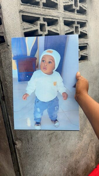 Portrait photo bébé personnalisé