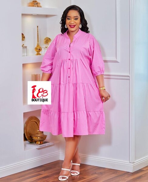 Robe ample rayée été femme