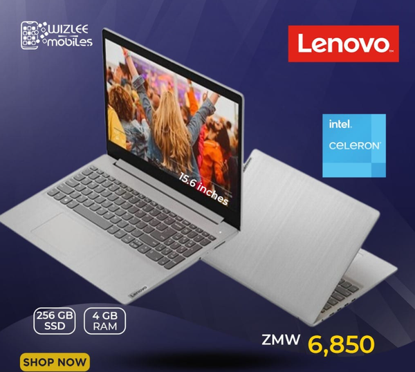 Lenovo. intel. CeLeRON' 15.6 inches 256 GB) SSD 4 GB RAM
