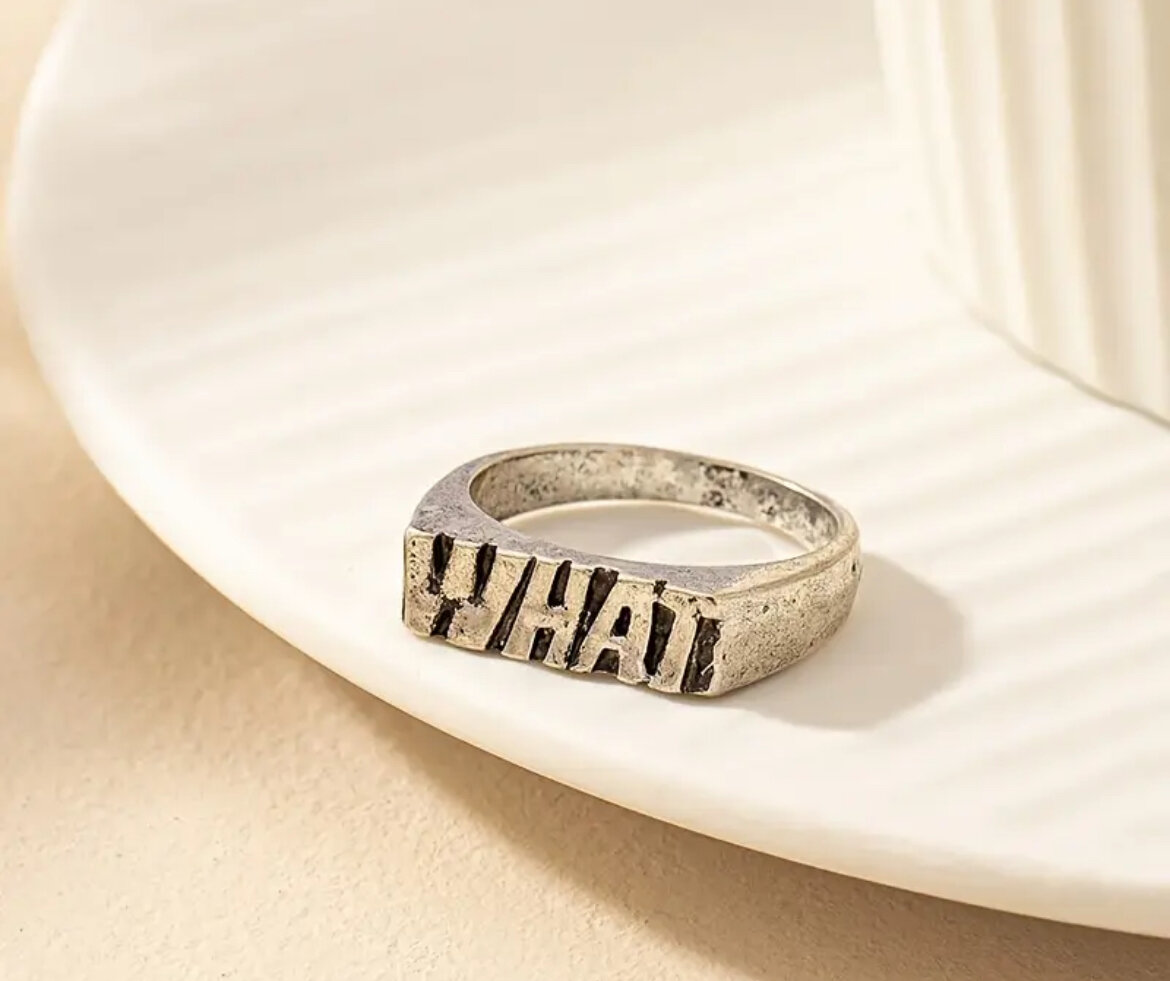 Bague en argent tendance homme