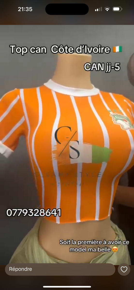 Top Côte d'Ivoire femme